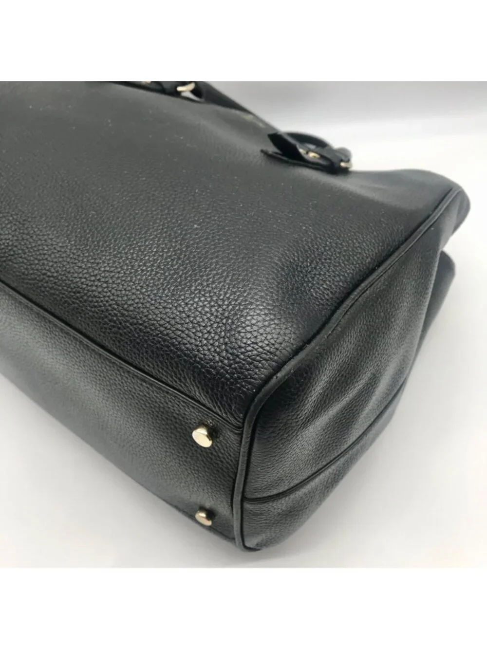 Kate Spade Black Pebbled Leather Leighann Mulberry Street Convertible Satchel